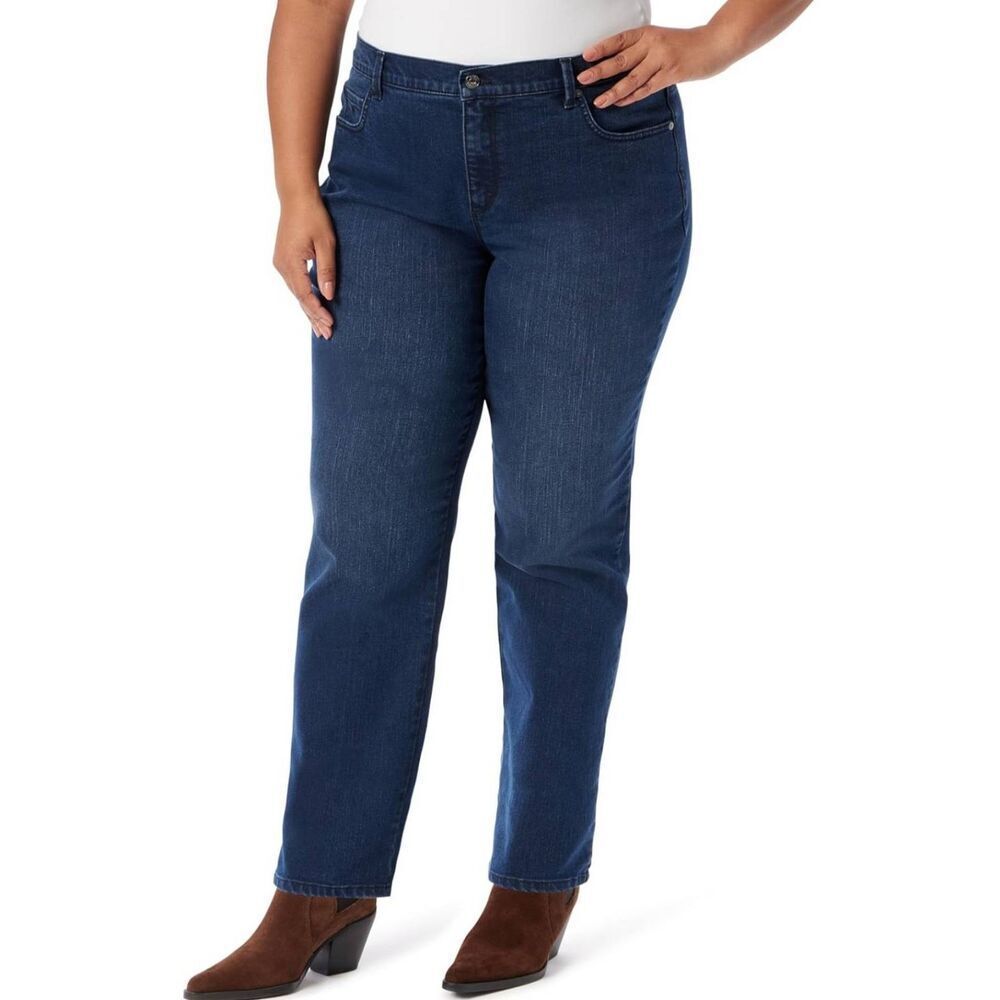 Gloria Vanderbilt Womens Amanda Classic High Rise Tapered Jean Size 10